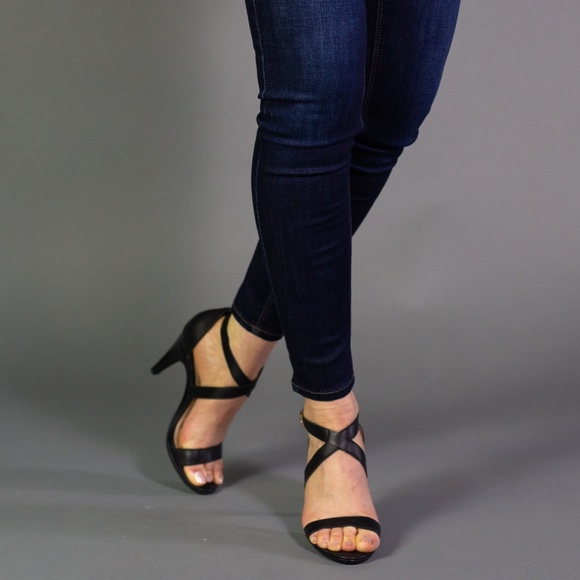 CONVERTIBLE HEEL - Pashion 1.0 The Sandal - Coal Leather Stiletto 4 inch - Picture 2 of 4